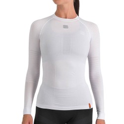женская термофутболка с длинным рукавом Sportful 2nd Skin W Tee Long Sleeve белая